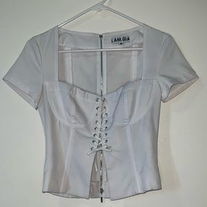 White Corset Blouse